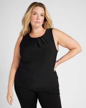 Plus Size Solid Layering Shell