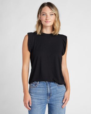 Ruffle Shoulder Tank