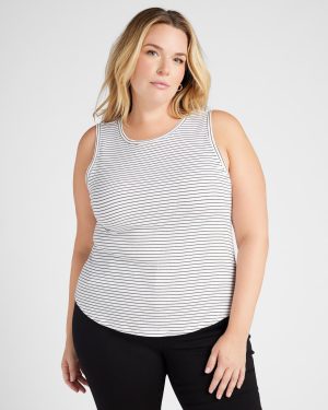 Plus Size Euclid Stripe Tank