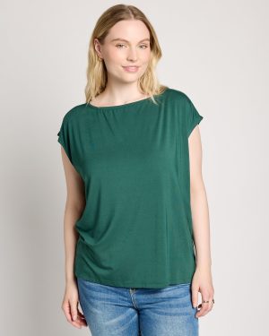Plus Size Brentwood Boat Neck Top