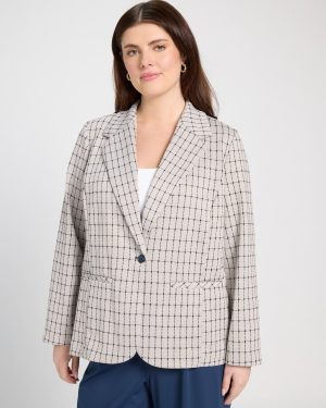 Plus Size Fitted Blazer