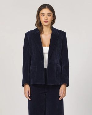Elfi Double Breasted Corduroy Blazer
