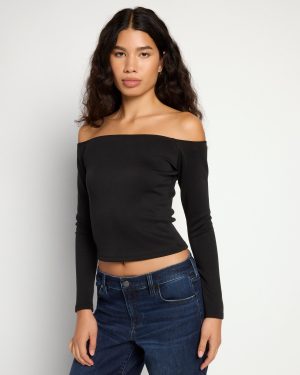 Hustle Off Shoulder Knit Top