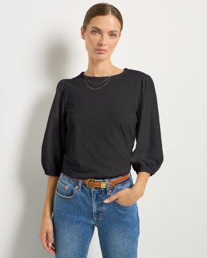 Orchid Peasant Sleeve Top