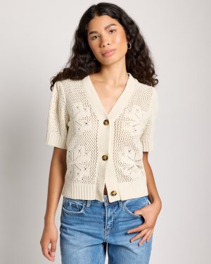 Button Front Sweater Top