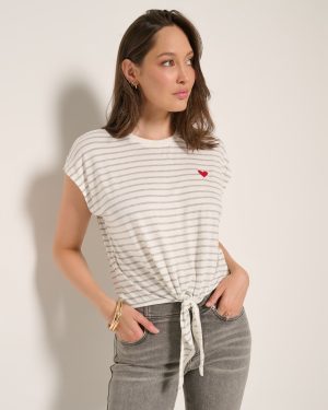 Poppy Knot Front Tee