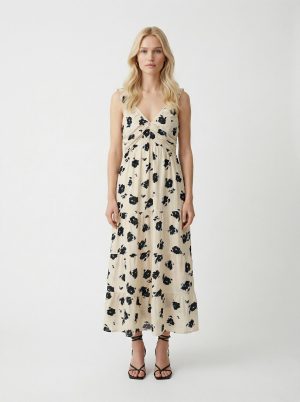Printed Sleeveless Maxi Dress