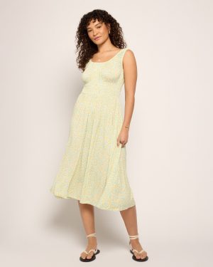 Maritime Smocked Waist Dress