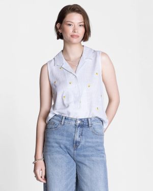 Elowyn Embroidered Top