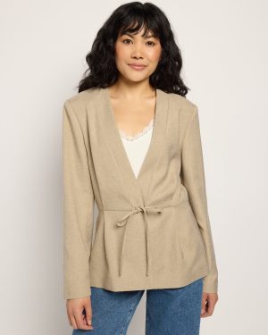 Estipo Tie Front Blazer