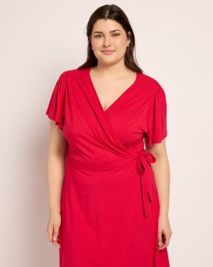Plus Size Wrap Dress