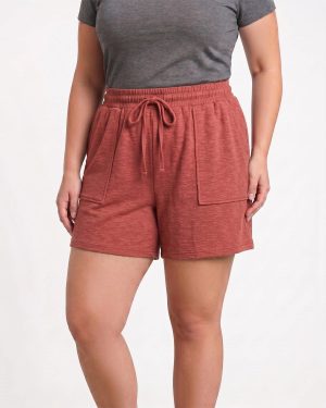Plus Size Gauze Jersey  Short