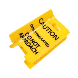 Caution- Overstimulated' Claw Clip